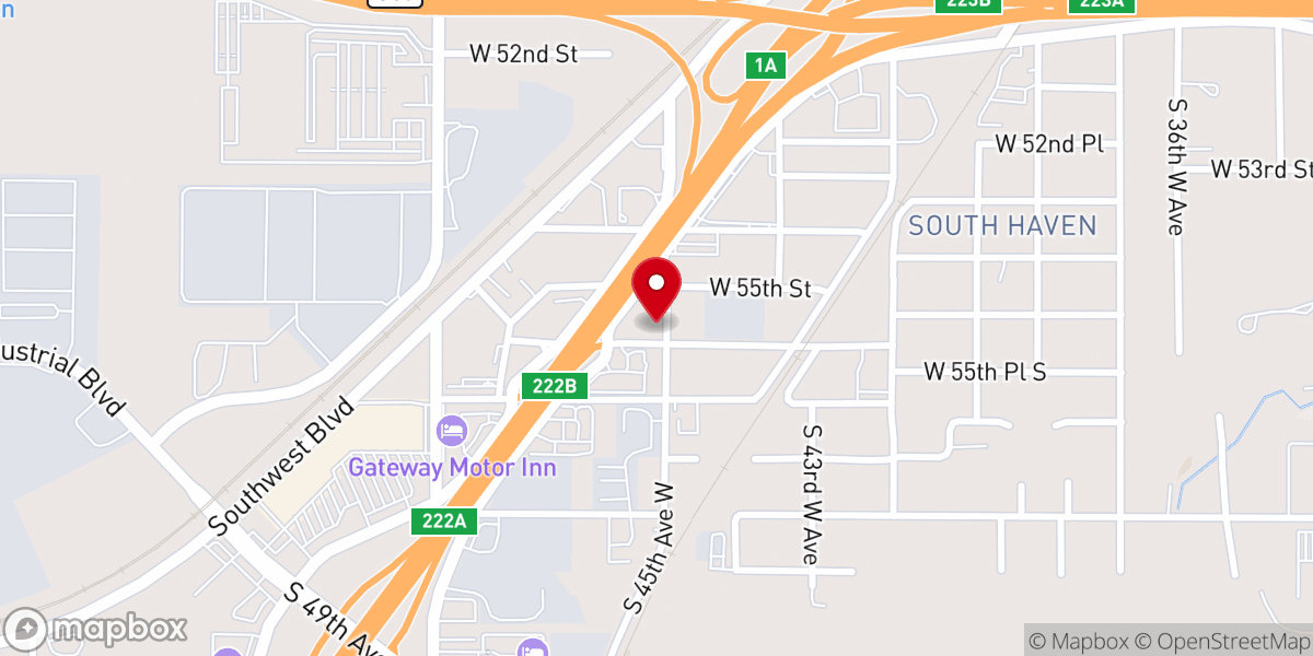 Map showing location of Mother Tucker Ministries / Revival Center House of Prayer