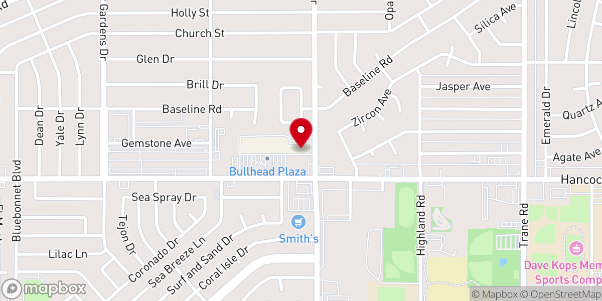 Map showing location of Unity Spiritual Center of the Mohave Valley