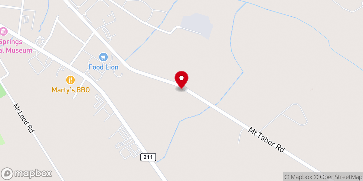 Map showing location of Mercys Bridge Holiness Church