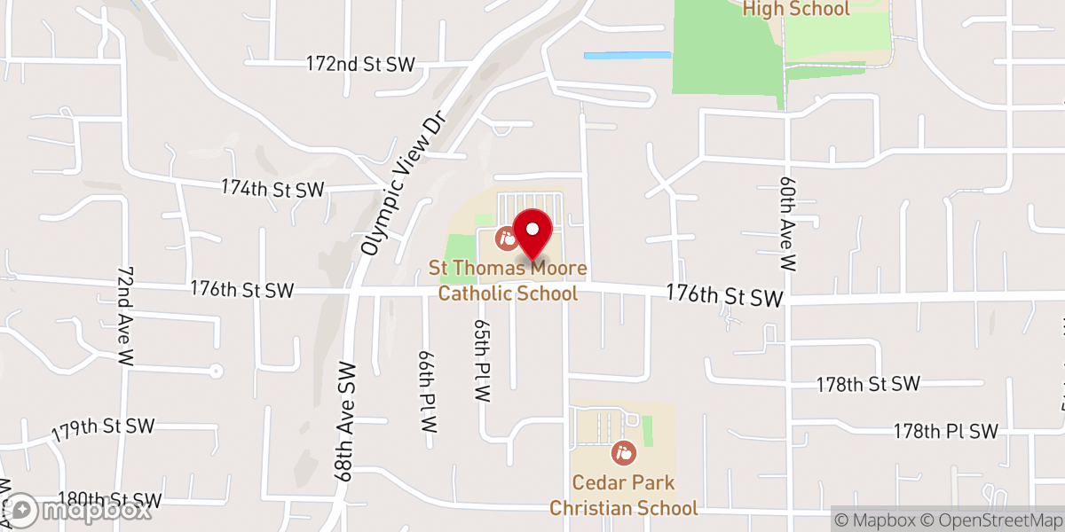 Map showing location of Saint Joseph Of Seattle