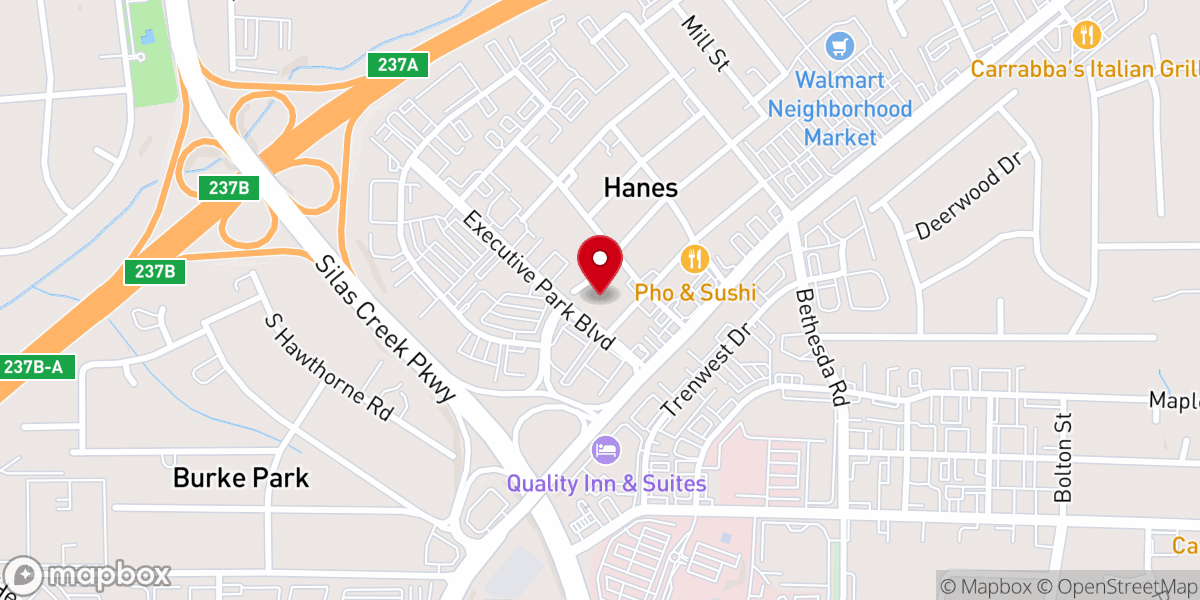 Map showing location of Covenant of Grace ARP Church