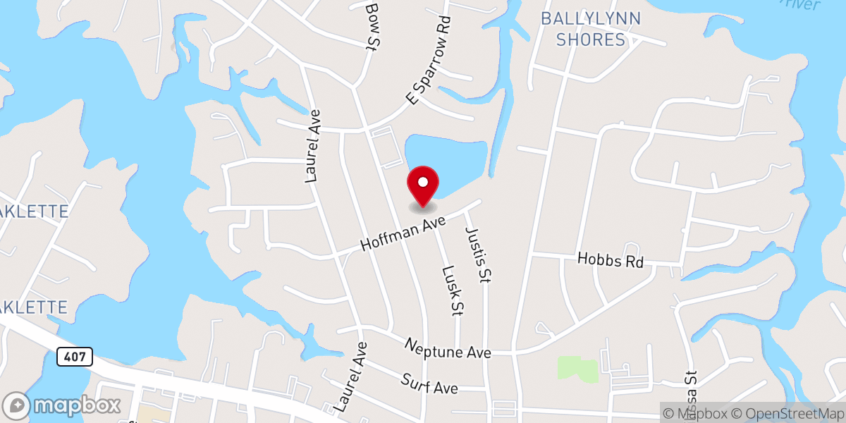 Map showing location of St Brides Episcopal Church