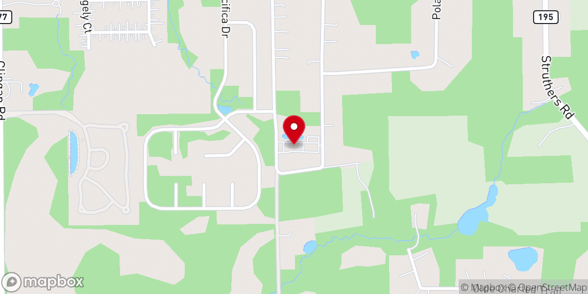 Map showing location of Church of the Rock