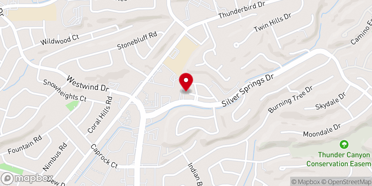 Map showing location of Foundation for Los Robles Church