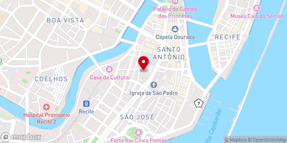 Map showing location of Igreja da Ordem Terceira do Carmo ,Santa Teresa D'avila