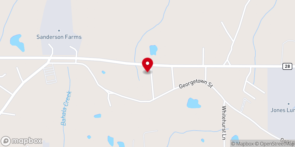Map showing location of New Life Evangel Christian