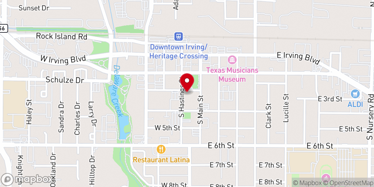 Map showing location of New Testament Christian Church - Irving, TX