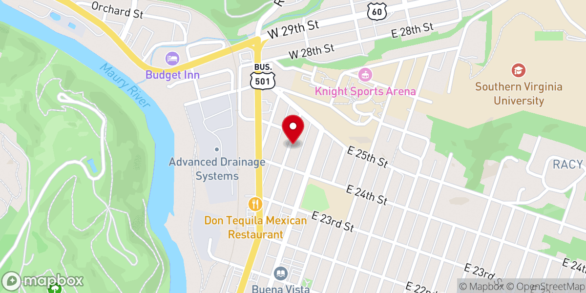Map showing location of Peoples Memorial United Methodist Church