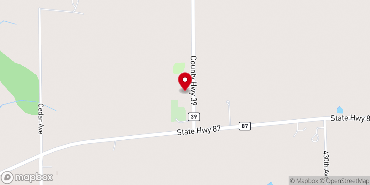 Map showing location of St Paul's Lutheran Church