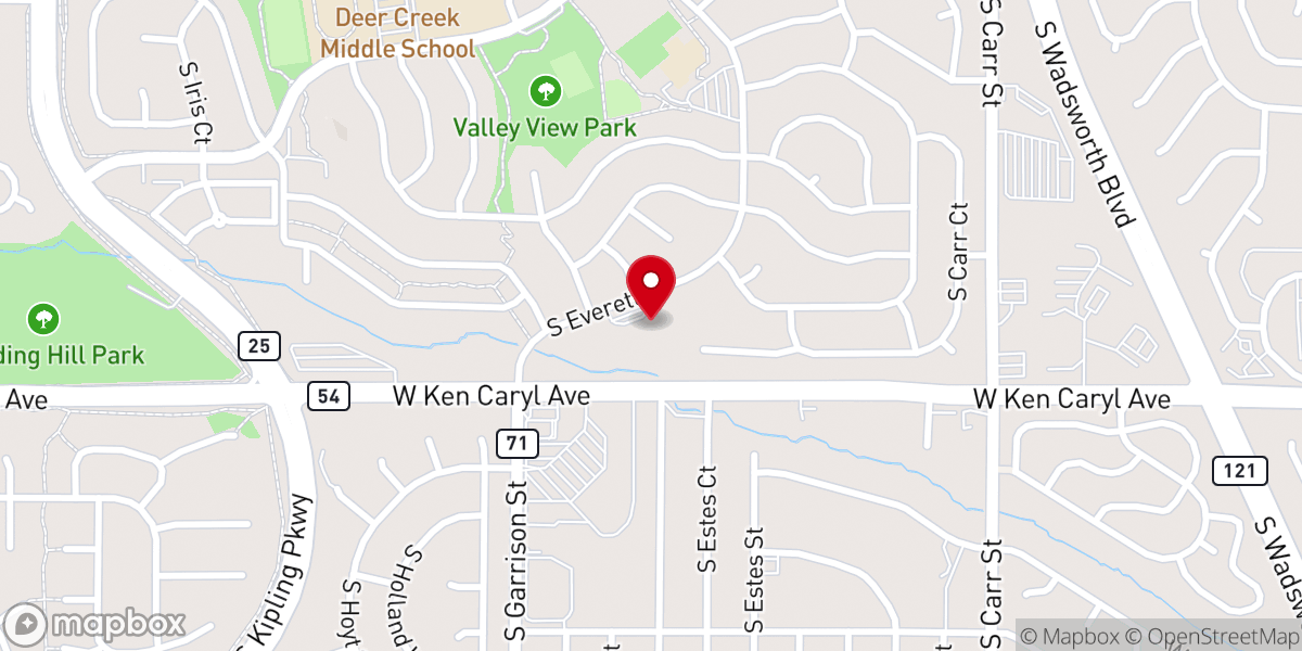 Map showing location of Armenian Apostolic Church of Colorado