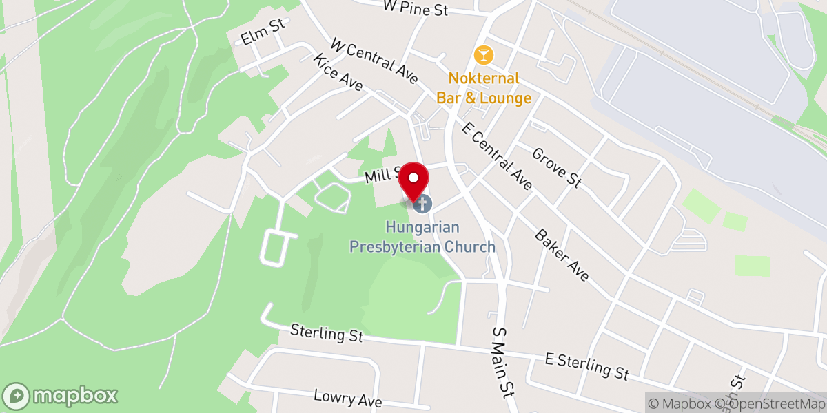 Map showing location of Iglesia Bautista Central Inc