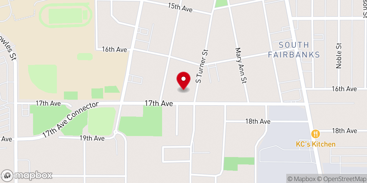 Map showing location of St John Baptist Church