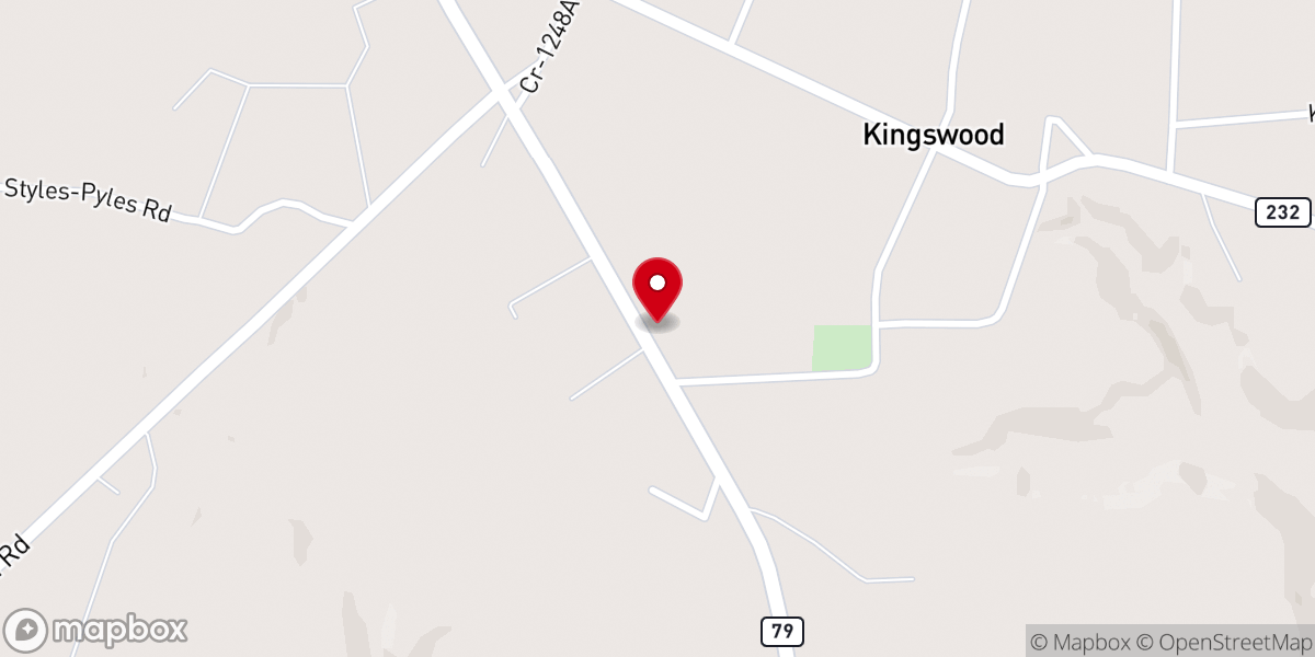 Map showing location of Emmanuel Fellowship Church