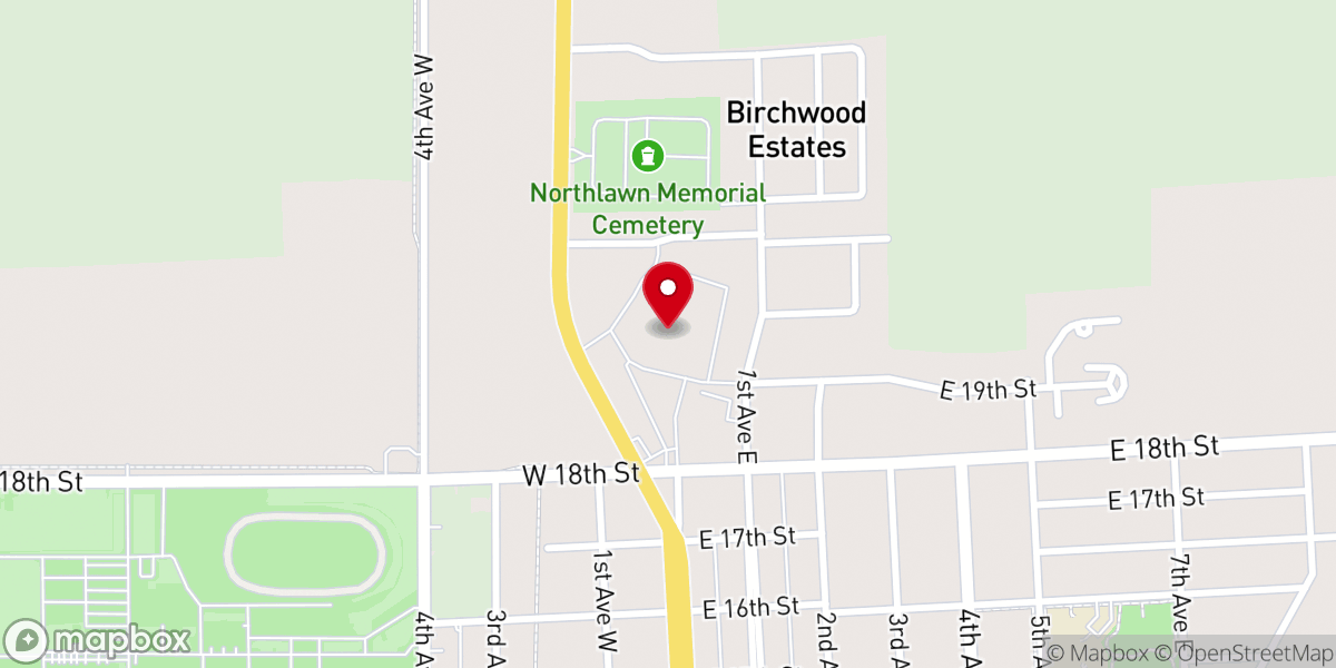Map showing location of Turning Point Community Church Inc