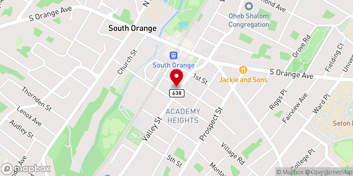 Map showing location of First Baptist Church