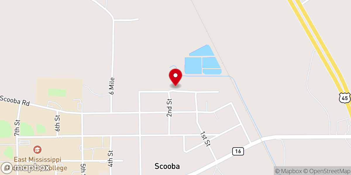 Map showing location of Union Baptist Church