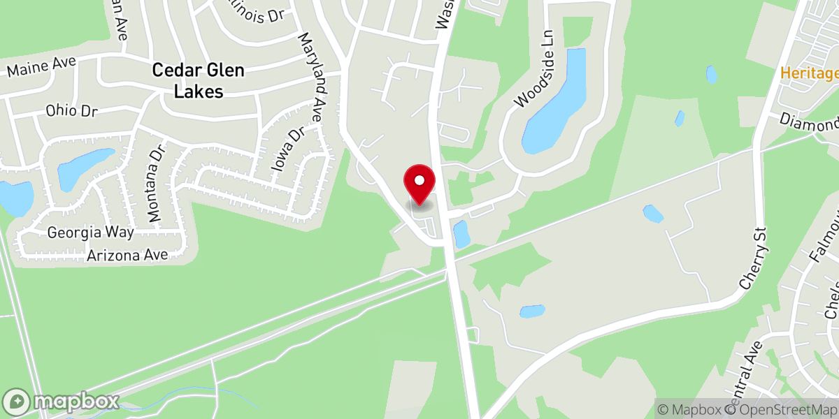 Map showing location of St. Stephen's Episcopal Church of Whiting, NJ