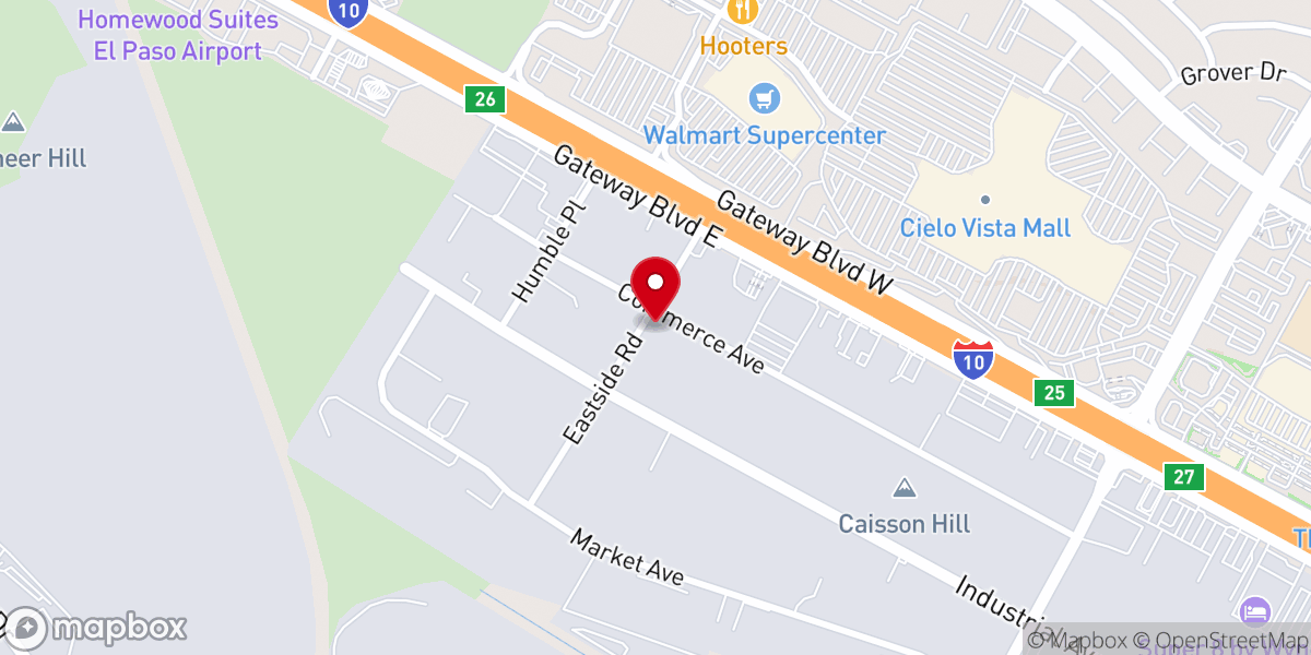 Map showing location of Cornerstone Broadcasting