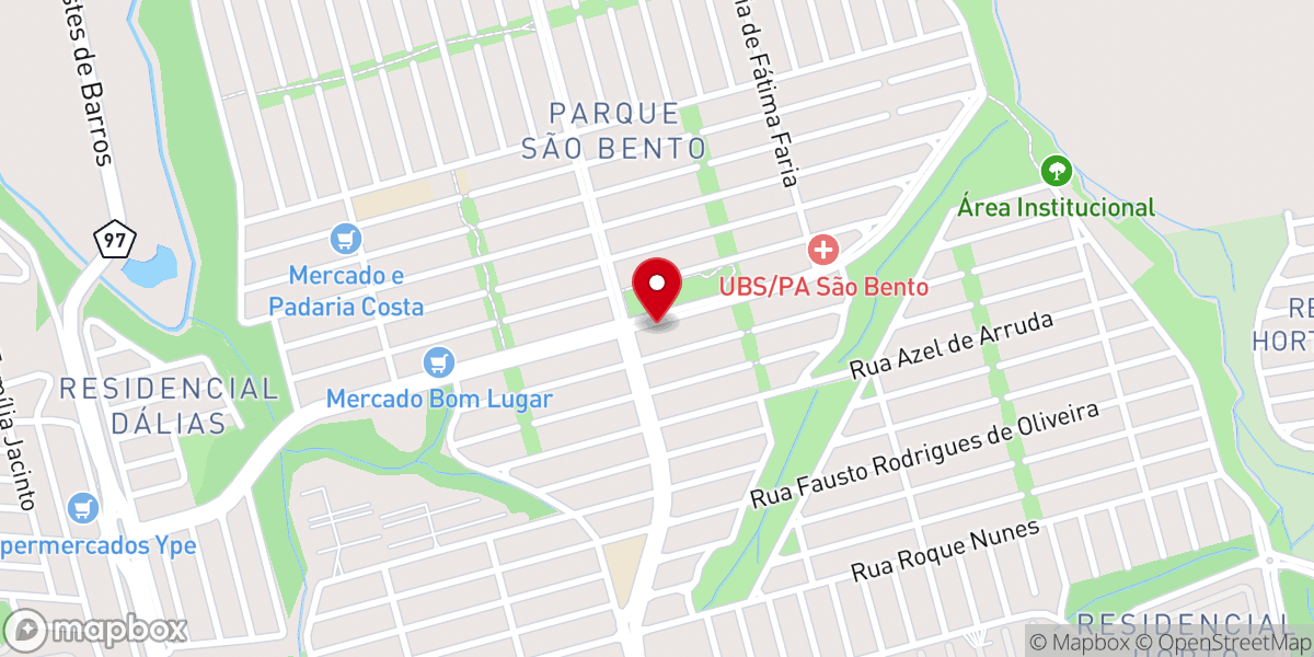 Map showing location of Igreja Assembléia de Deus - Ministério do Belém - Parque São Bento I
