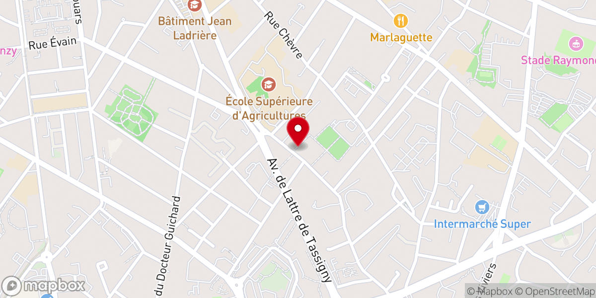 Map showing location of Cong petites soeurs st francois d assise