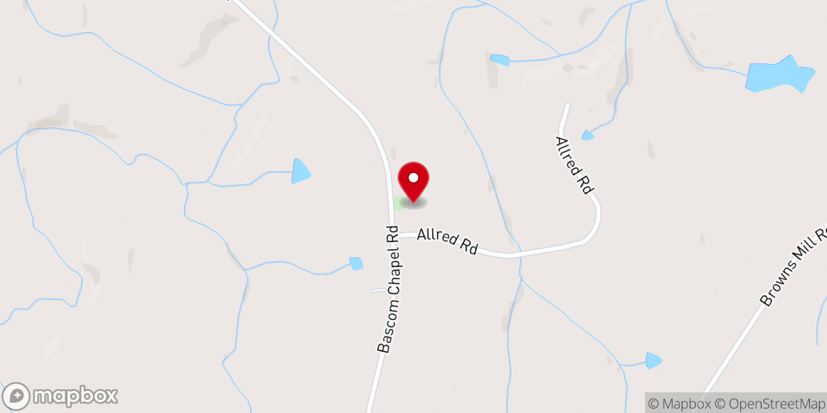 Map showing location of Bascom Chapel