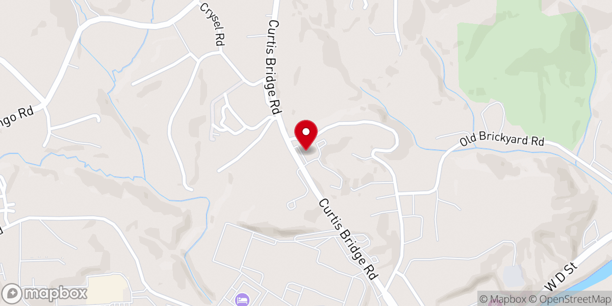 Map showing location of Church of Christ