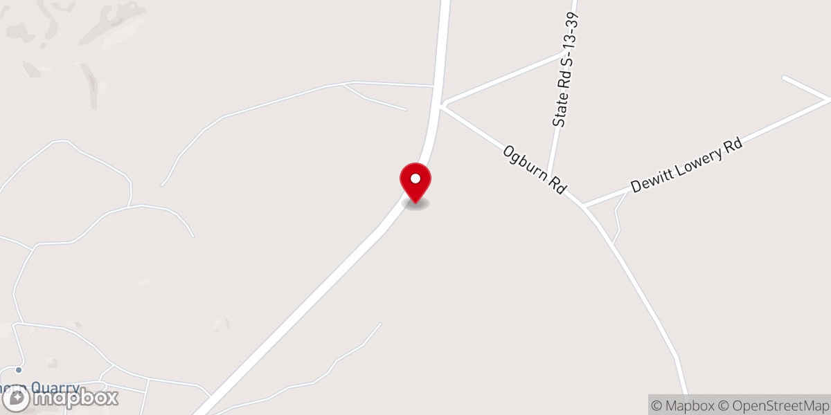 Map showing location of Rock Hill A.M.E. Zion Church
