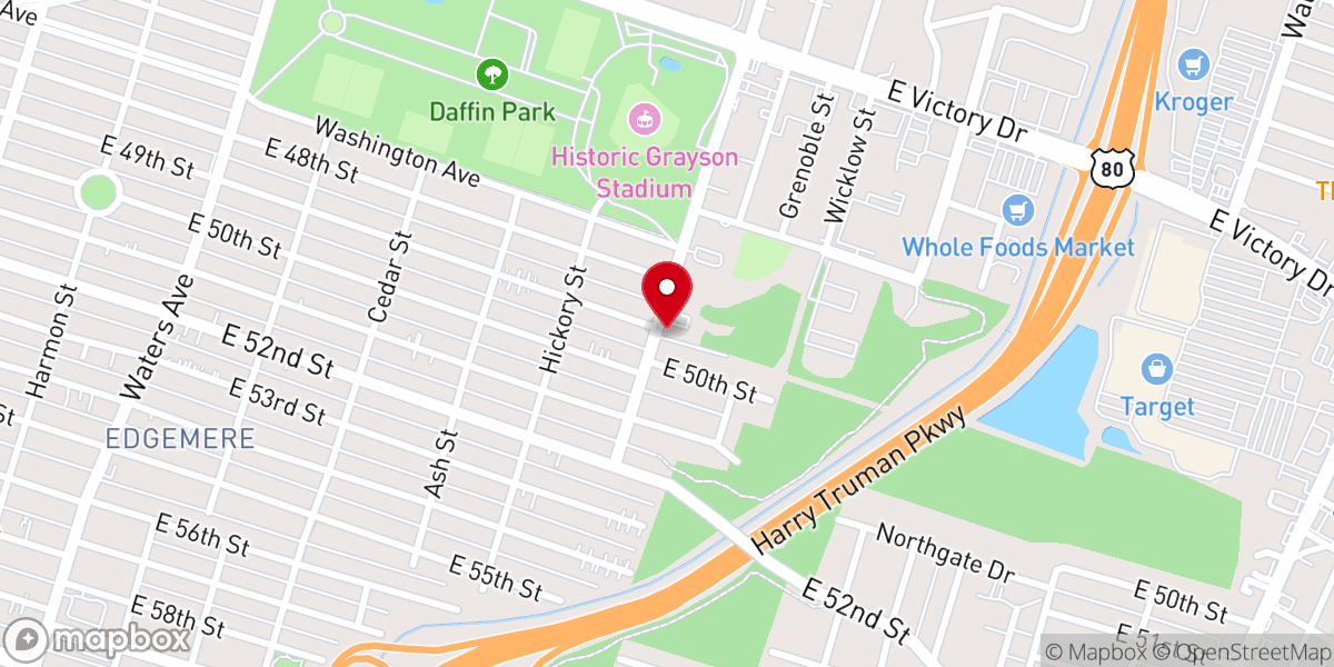 Map showing location of Faith Primitive Baptist Church