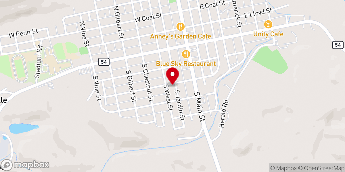 Map showing location of St Stanislaus Catholic Church