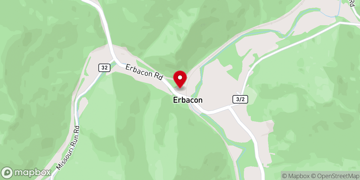 Map showing location of cindy church