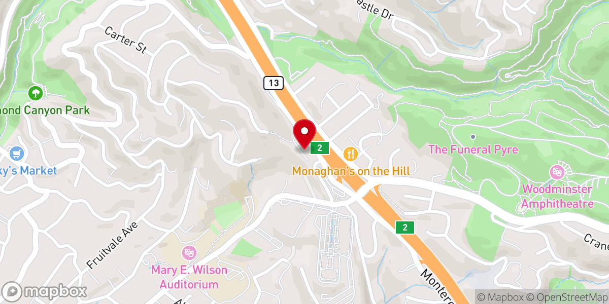 Map showing location of California Oakland/San Francisco Mission Office