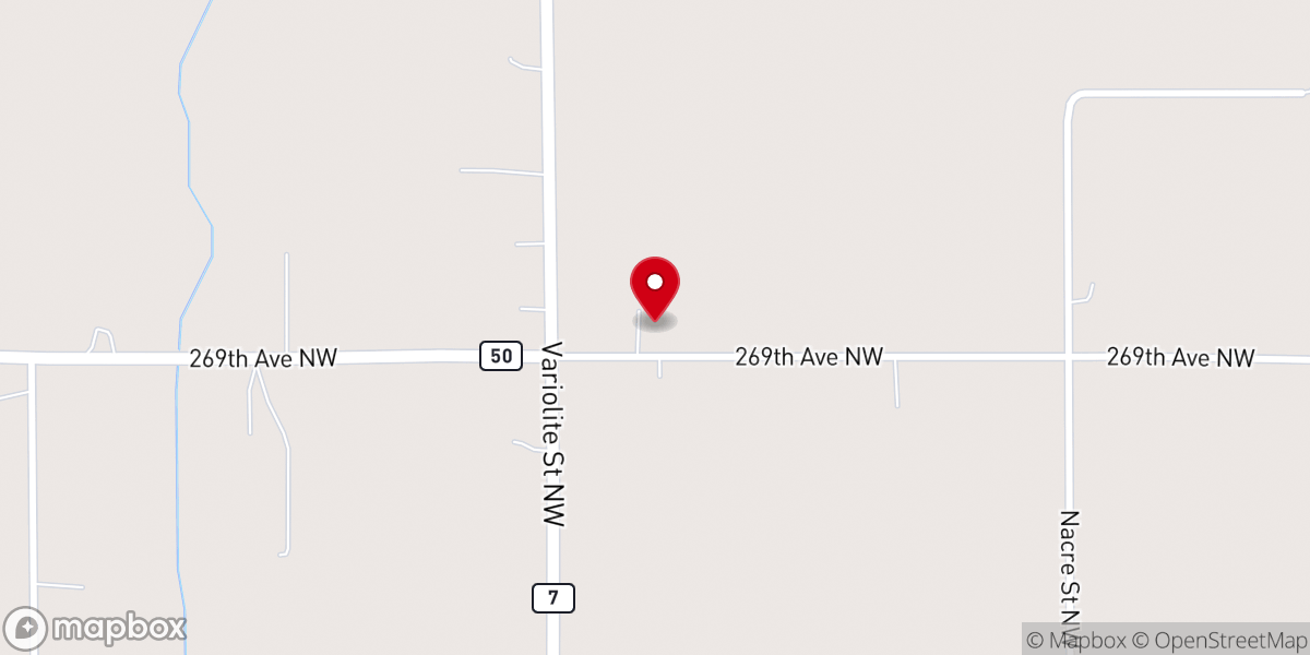 Map showing location of Zion Lutheran Church