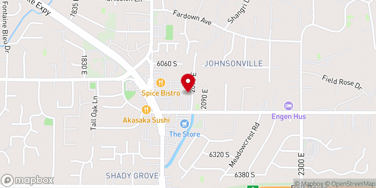 Map showing location of Slavic Evangelical Baptist Church