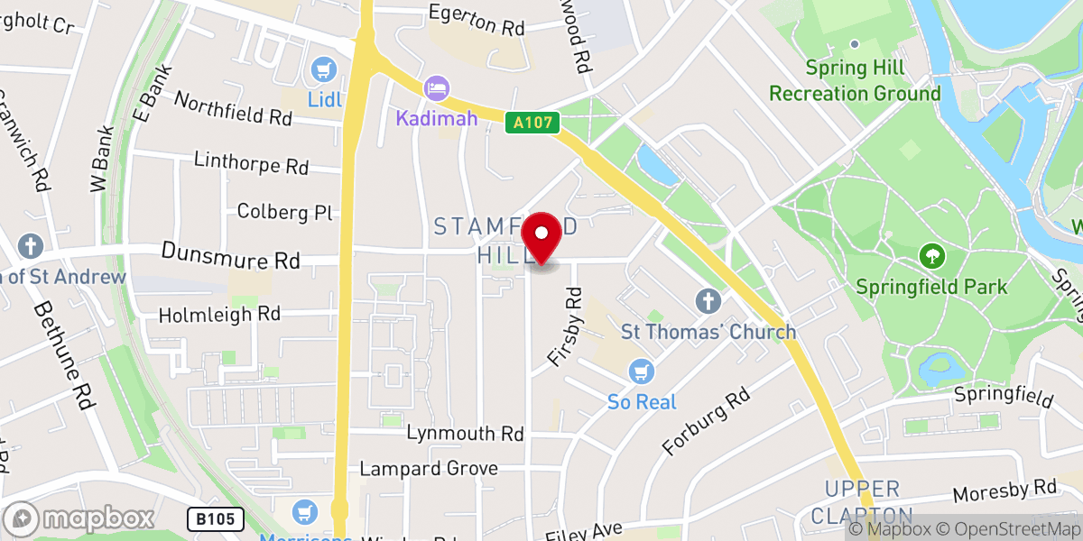 Map showing location of Beis Hamedrash D'Chasidei Breslov