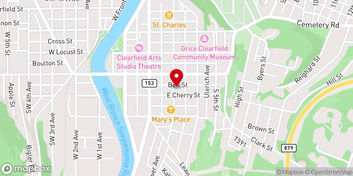 Map showing location of Riverview Bible Church