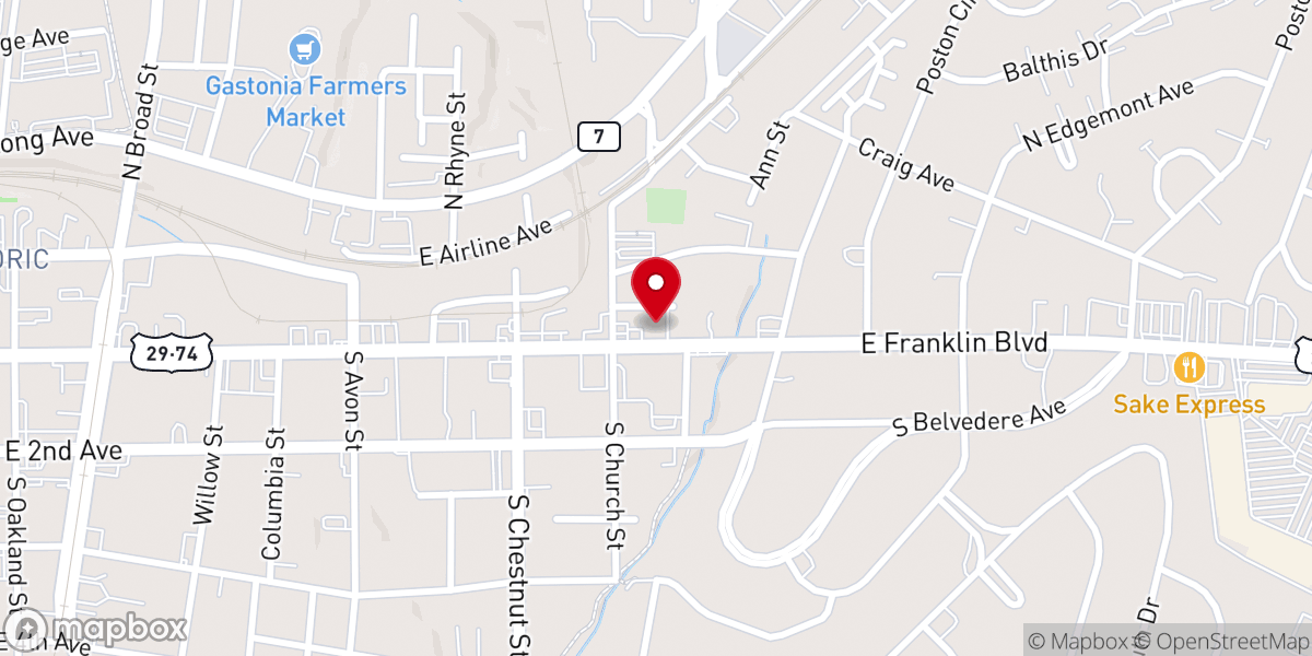 Map showing location of Spoken Word Ministry