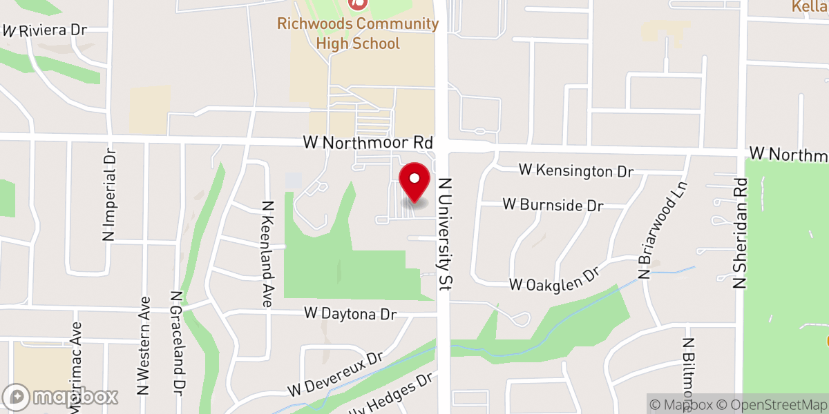 Map showing location of St Vincent de Paul Catholic Church