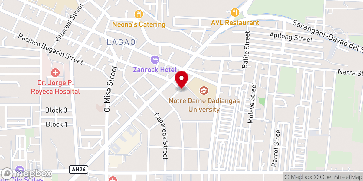 Map showing location of Sts. Peter and Paul Parish