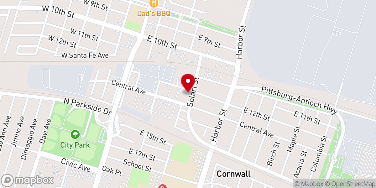 Map showing location of The Renewal Church