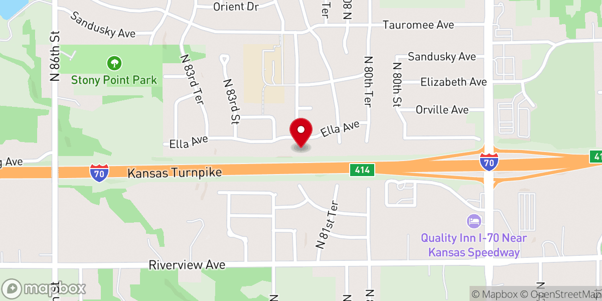 Map showing location of First Southern Baptist Church