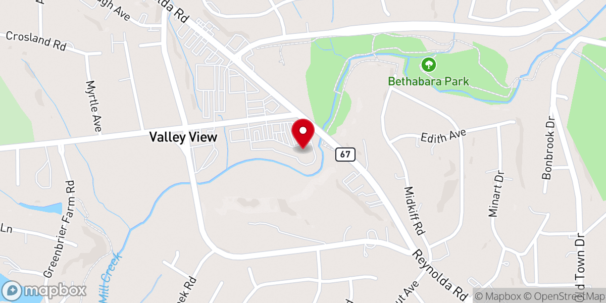 Map showing location of Awake Church Winston-Salem
