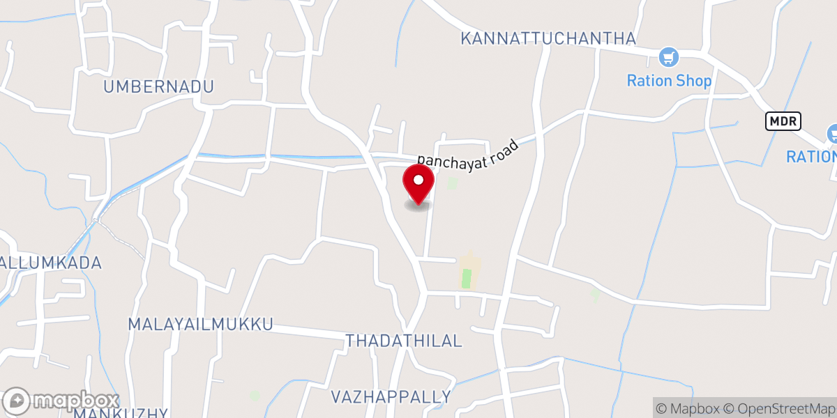 Map showing location of CSI Ascension Church, Cherukunnam