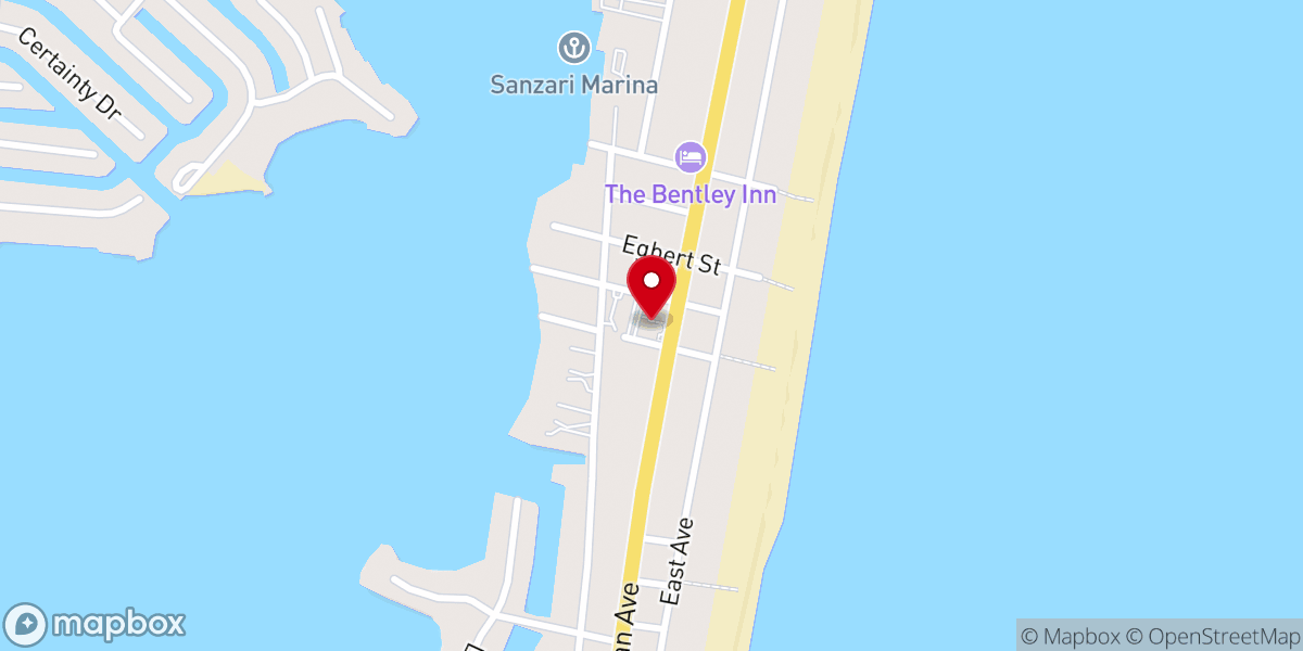 Map showing location of Sacred Heart Church