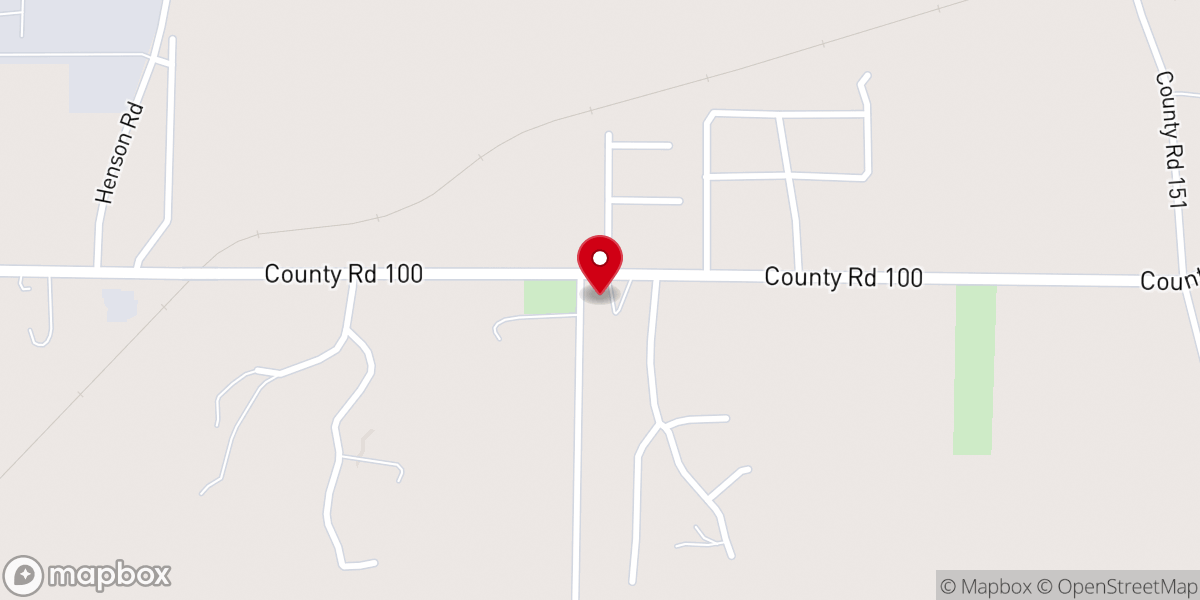Map showing location of Box Chapel Methodist Church