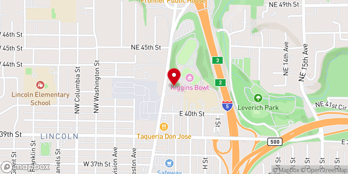 Map showing location of Unity of Vancouver