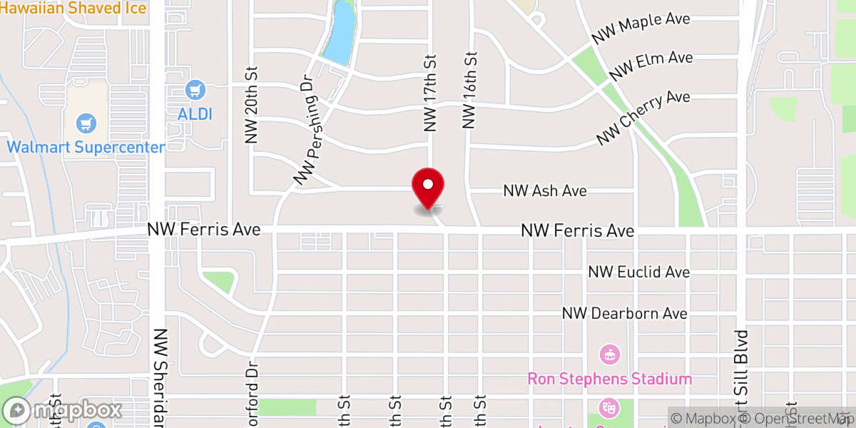 Map showing location of Liberty Heights Chapel