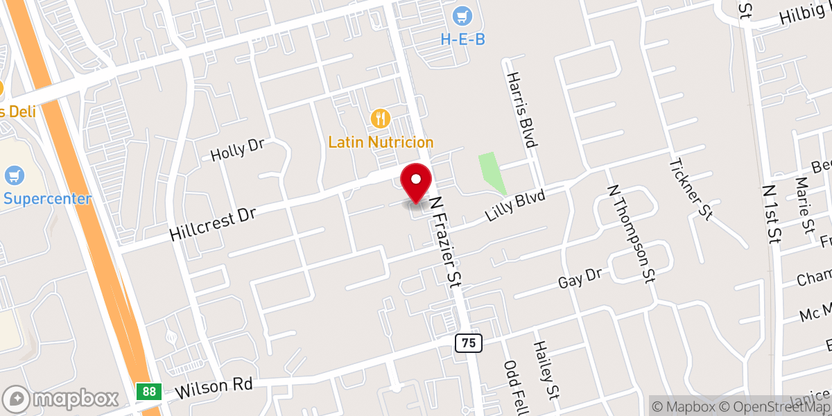 Map showing location of Iglesia Fuente De Vida