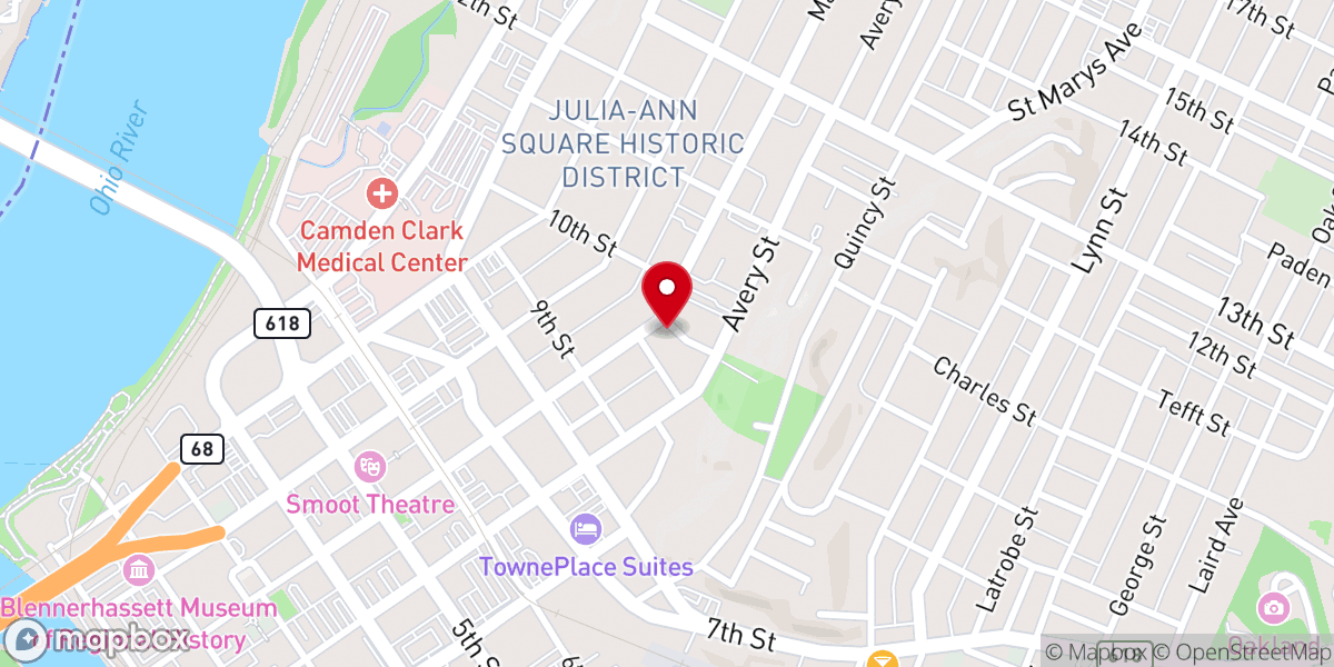 Map showing location of Calvary Temple Evangelical Church