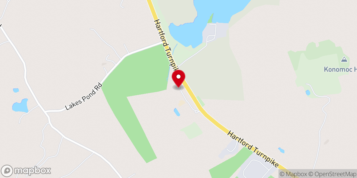 Map showing location of Lakes Pond Baptist Church