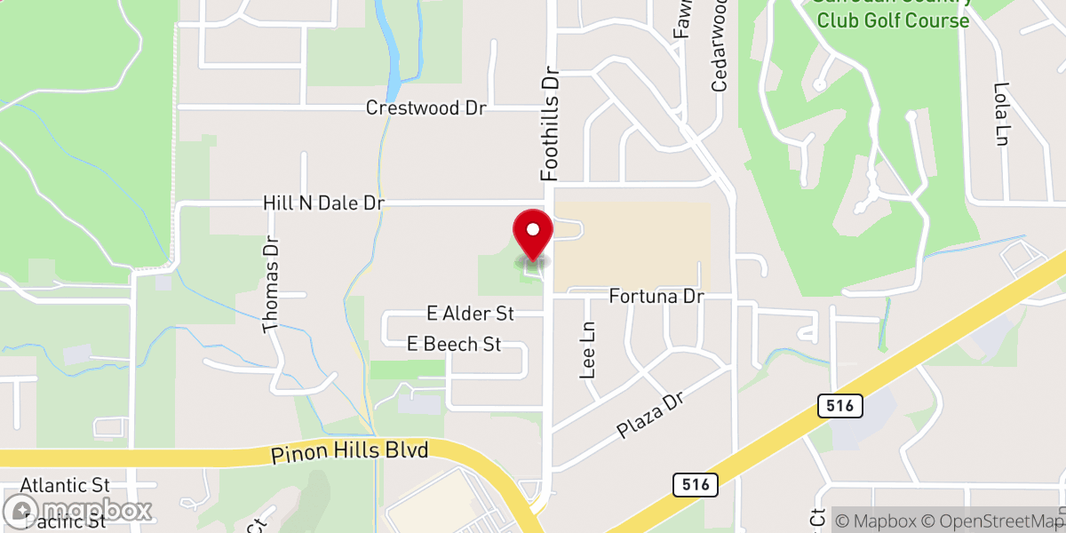 Map showing location of Faith Family Church
